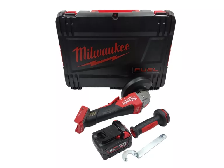 SZLIFIERKA KĄTOWA MILWAUKEE M18 ONEFSAG125XPDB 5.0AH 18V 1200W 125MM