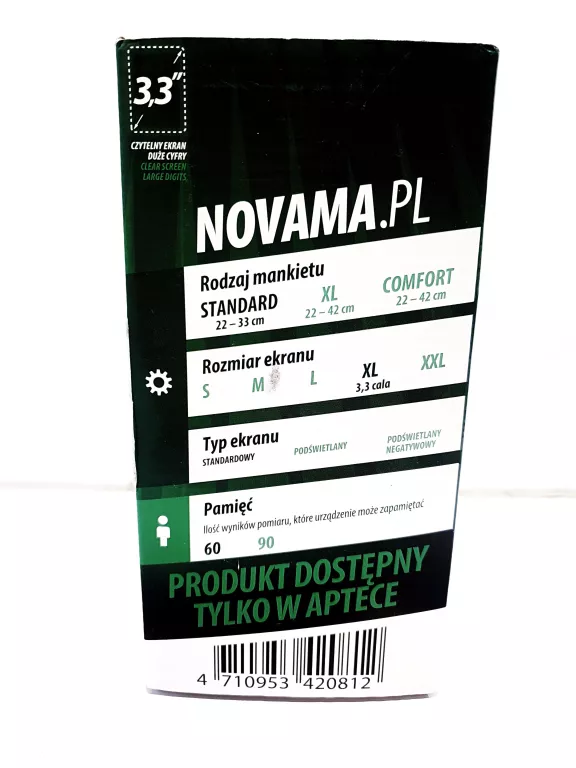 NOVAMA AUTOMATYCZNY CIŚNIENIOMIERZ NARAMIENNY HOME BP 613