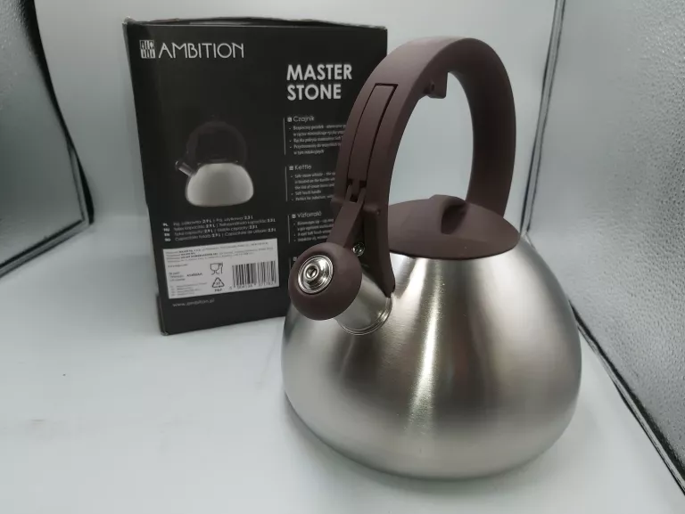CZAJNIK TRADYCYJNY STALOWY AMBITION 2,3 L MASTER STONE