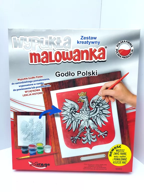ZESTAW KREATYWNY DO MALOWANIA - GODŁO POLSKI MIRAGE