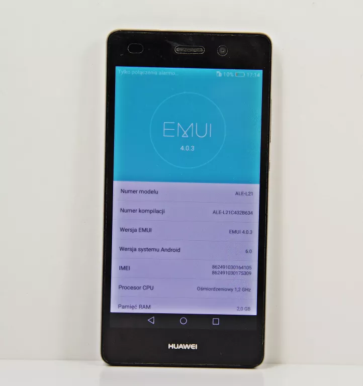 SMARTFON HUAWEI P8 LITE 2 GB / 16 GB CZARNY