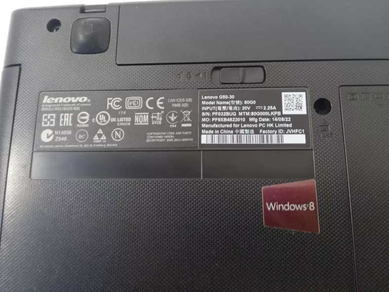 LAPTOP LENOVO G50-30/ŁAD--OPIS--