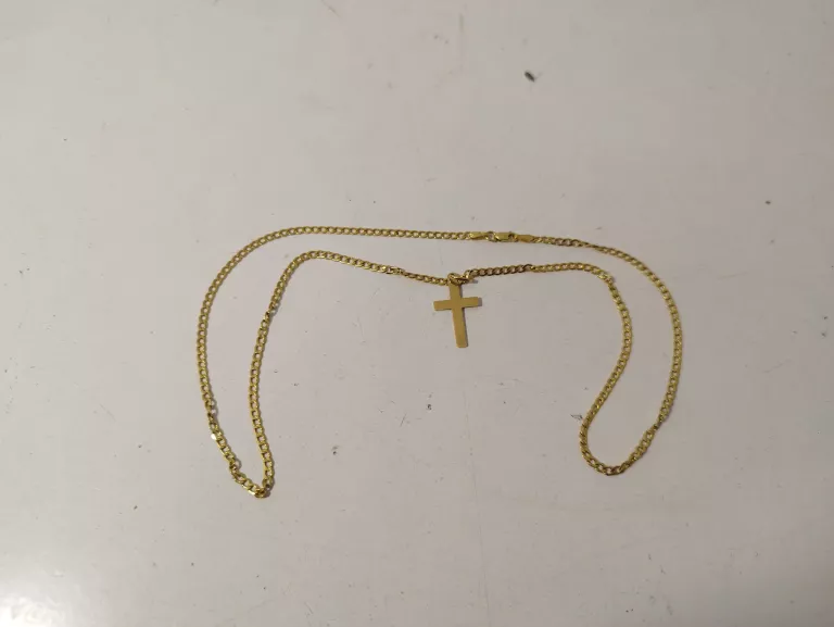 zloty-lancuszek-z-krzyzykiem-585-293-g-splot-pancerka