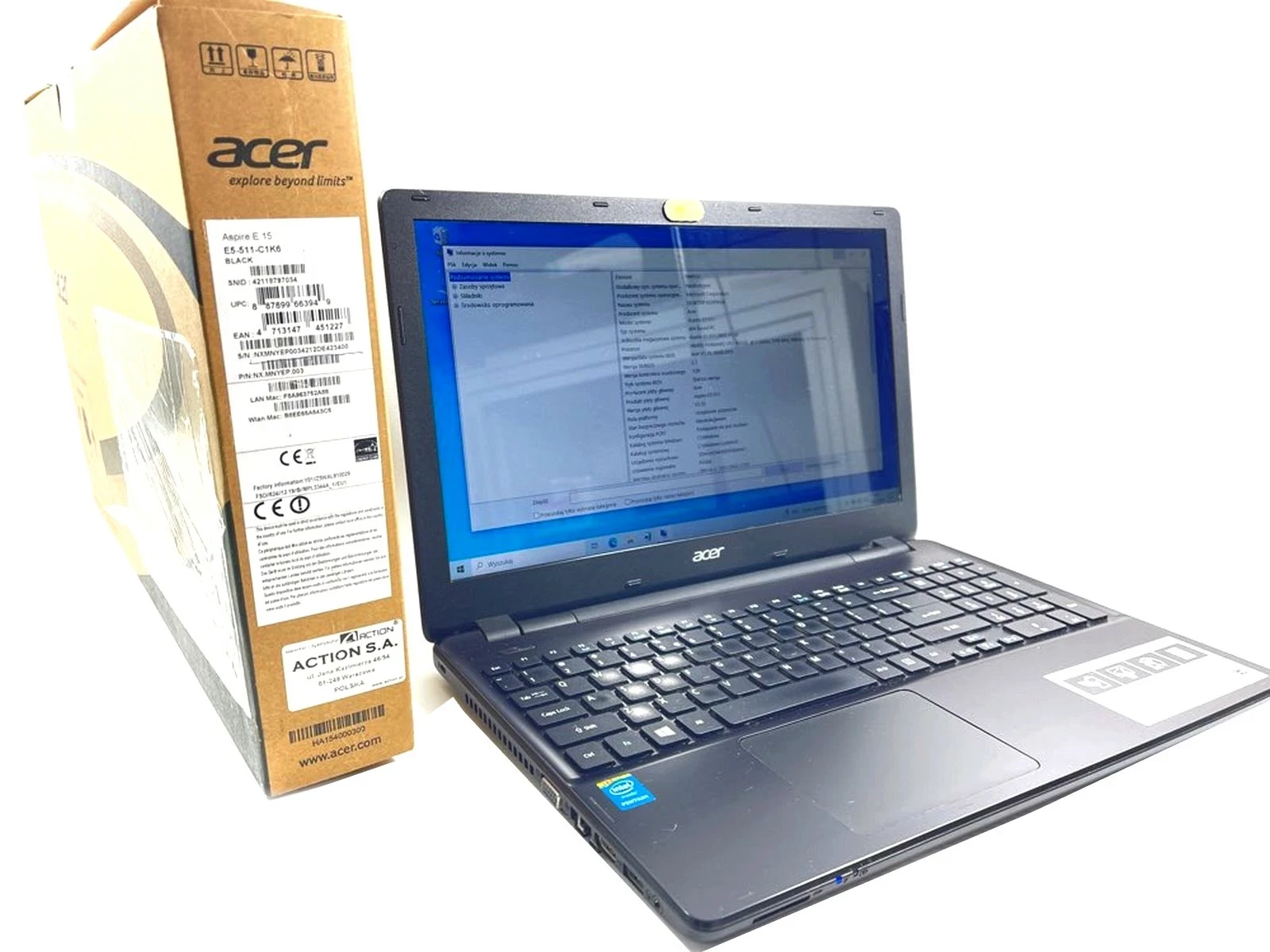 laptop-acer-aspire-e15-156-intel-pentium-quad-core-4-gb-500-gb-stan-uzywany