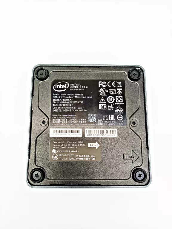 KOMPUTER PRZENOSNY INTEL  NUC10FNK+PUDEŁKO