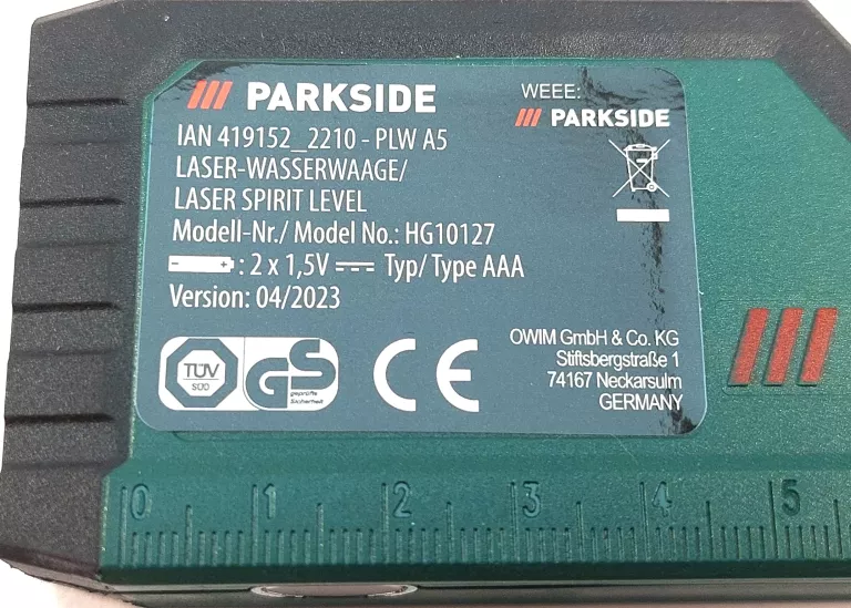 POZIOMICA LASEROWA PARKSIDE HG10127