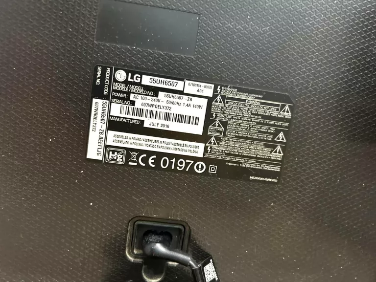 TELEWIZOR LG 55UH6507