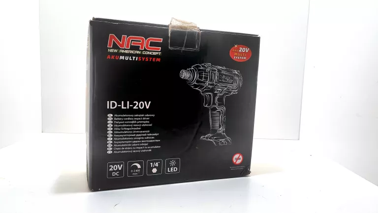 ZAKRĘTARKA UDAROWA NAC 20V KLUCZ UDAROWY 180NM