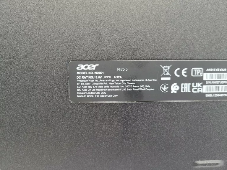 ACER NITRO 5 I5-10300H/8/512GB GTX1650