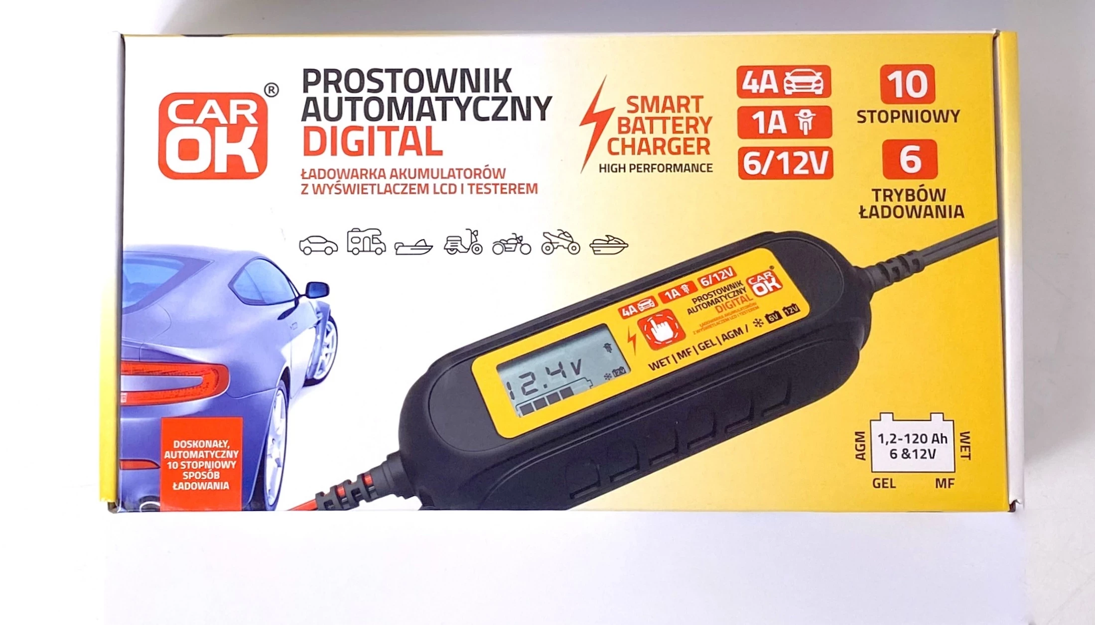 PROSTOWNIK AUTOMATYCZNY CAR OK DIGITAL Prostowniki Loombard.pl