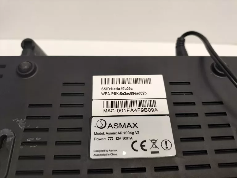 ROUTER ADSL ASMAX AR 1004G V02 + ZASILACZ