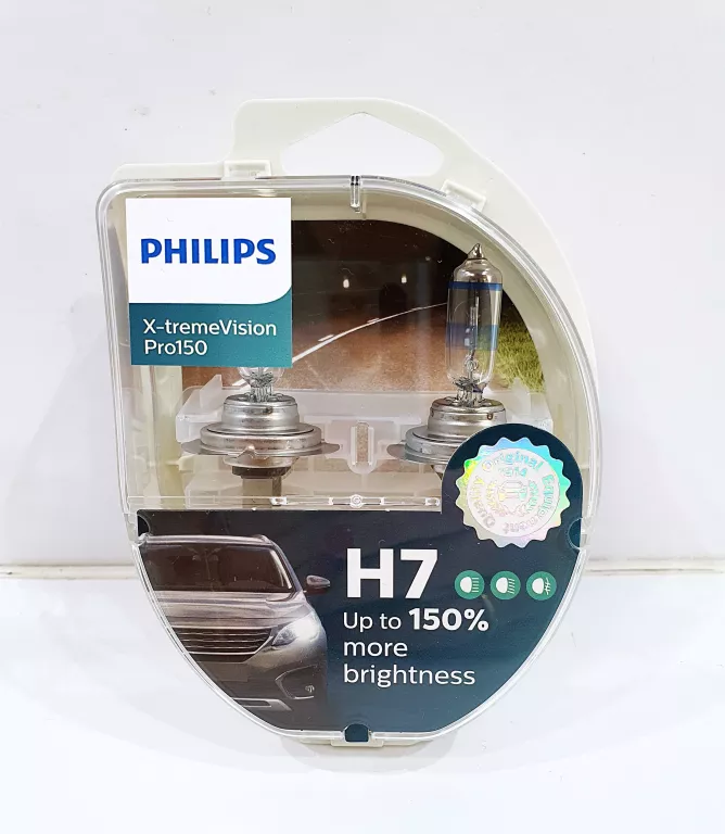 PHILIPS ŻARÓWKI H7 X-TREMEVISION PRO150 2SZT, Żarówki