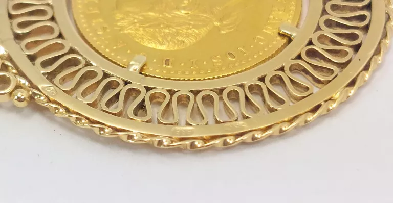ZŁOTA ZAWIESZKA Z ZŁOTY DUKAT AUSTRIACKI 1915 986/585 9,77G