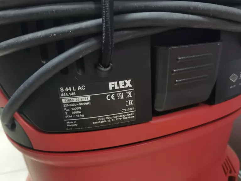 ODKURZACZ PRZEMYSŁOWY BEZWORKOWY FLEX S44