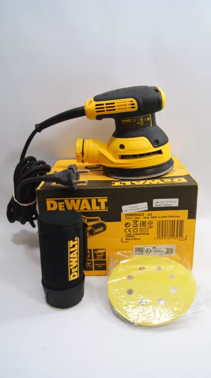 SZLIFIERKA MIMOŚRODOWA DEWALT DWE6423 GW KARTON