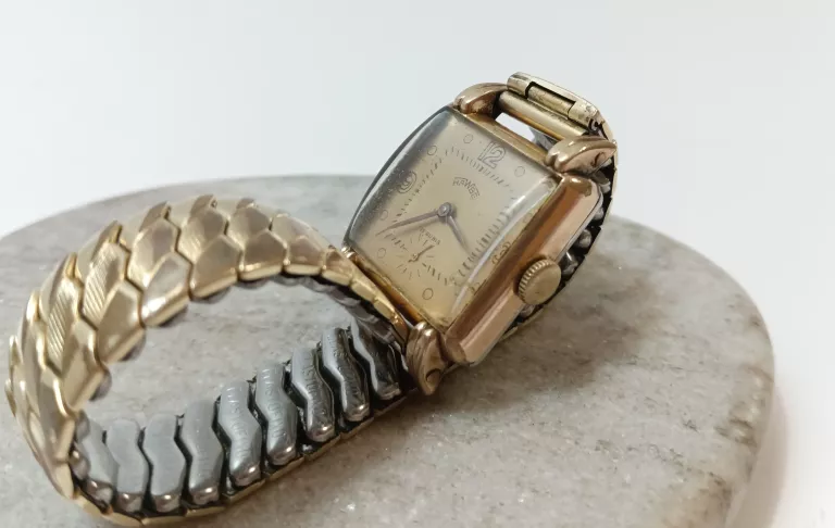 ZEGAREK NAKRĘCANY HAWBE WALZ-GOLD-DOUBLE 20 MIKRON
