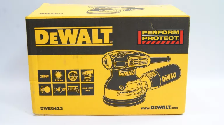 SZLIFIERKA MIMOŚRODOWA DEWALT DWE6423 GW KARTON