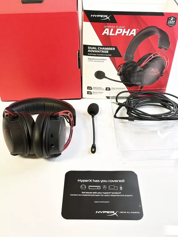 SŁUCHAWKI GAMINGOWE HYPERX CLOUD ALPHA