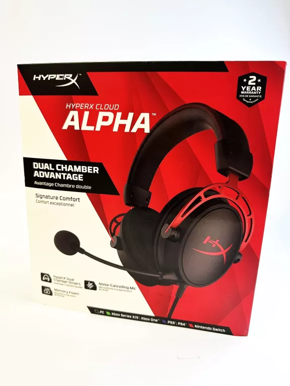 SŁUCHAWKI GAMINGOWE HYPERX CLOUD ALPHA