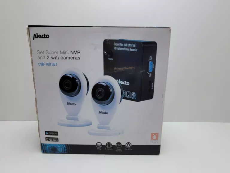 ZESTAW KAMER WIFI ALECTO DVB-100 SUPER MINI NVR KOMPLET
