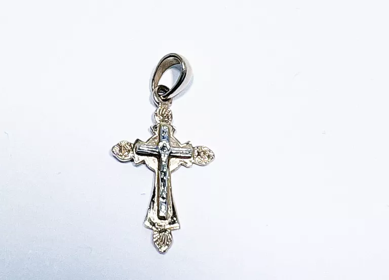 PIEKNY ZŁOTY KRZYŻYK PRAWOSŁAWNY 585 0,98G 24X13MM