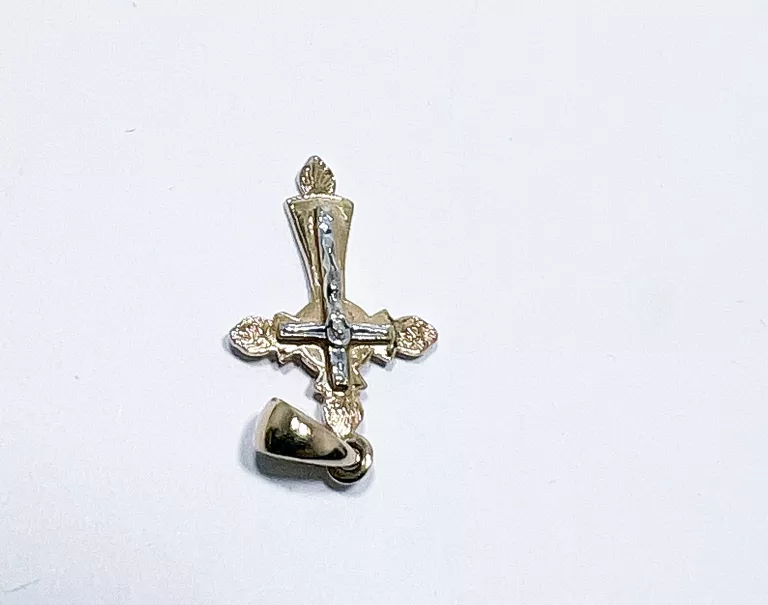 PIEKNY ZŁOTY KRZYŻYK PRAWOSŁAWNY 585 0,98G 24X13MM