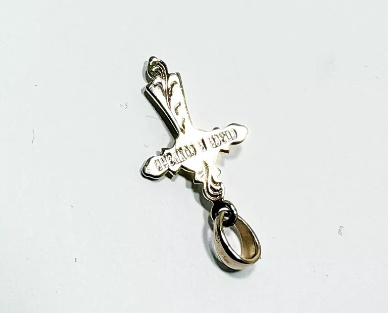 PIEKNY ZŁOTY KRZYŻYK PRAWOSŁAWNY 585 0,98G 24X13MM