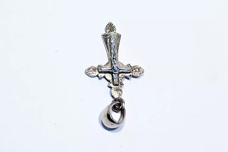 PIEKNY ZŁOTY KRZYŻYK PRAWOSŁAWNY 585 0,98G 24X13MM