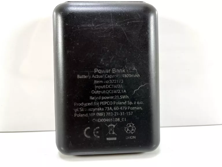 powerbank-pepco-4300mah-czarny-stan-uzywany