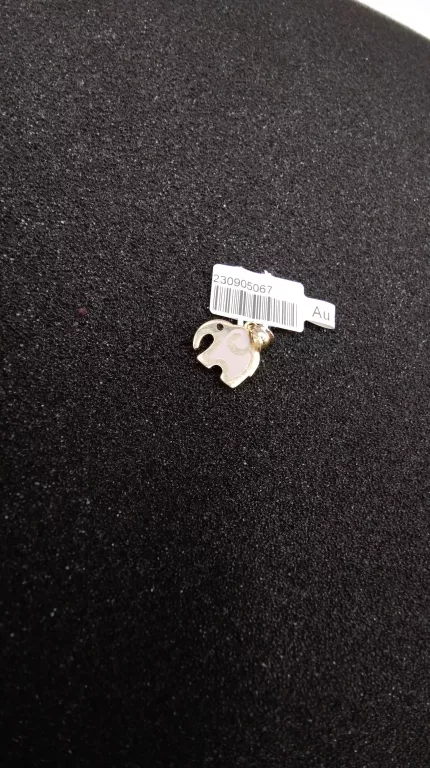 PIĘKNA ZŁOTA ZAWIESZKA SŁONIKPR585 W0,88