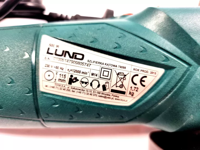 SZLIFIERKA LUND 79098 500W JAK NOWA