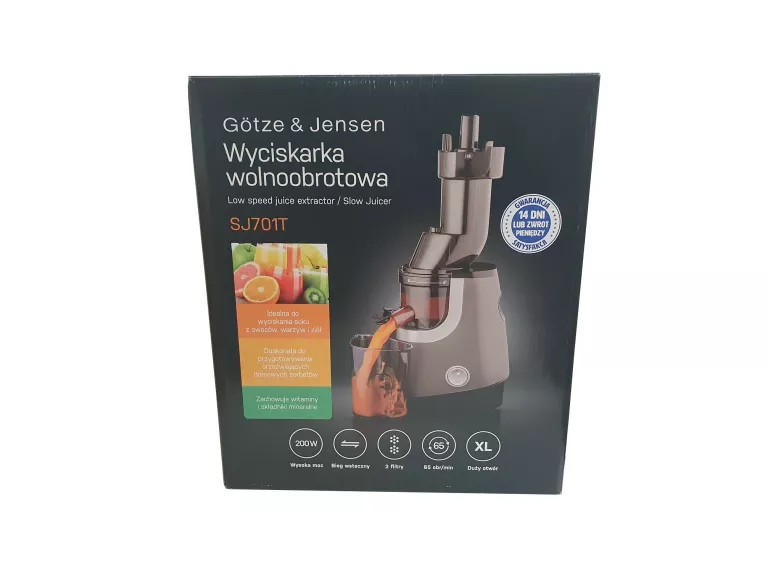 WYCISKARKA WOLNOOBROTOWA GOTZE JENSEN SJ701X
