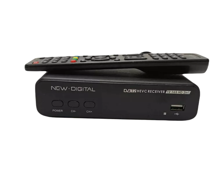 DEKODER TUNER DVB-T2 HEVC NEW DIGITAL T2 365 HD 2W1