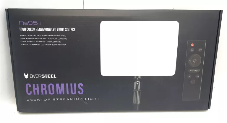 LAMPA DO STREAMOWANIA OVERSTEEL CHROMIUS JAK NOWA