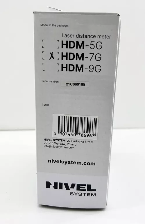 DALMIERZ LASEROWY NIVEL SYSTEM HDM-7G ZIELONY 70M