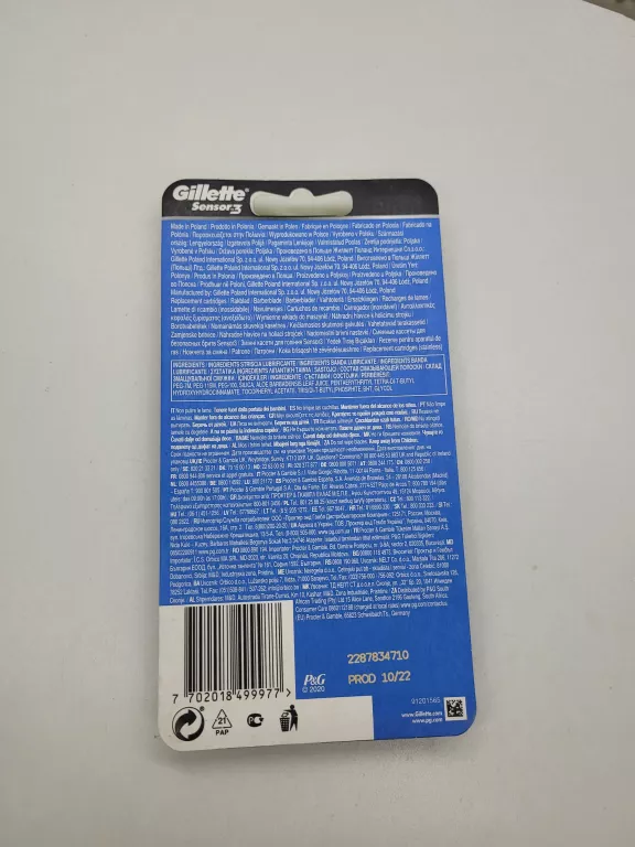 WKŁADY GILLETTE SENSOR 3 8SZT
