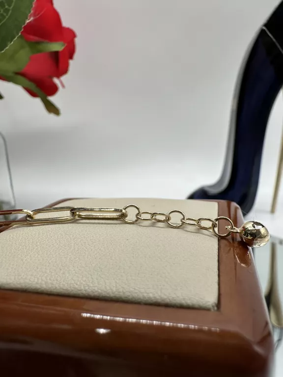 PIĘKNA ZŁOTA BRANSOLETKA COCO CHANEL 585 / 3,85G 17-20 CM