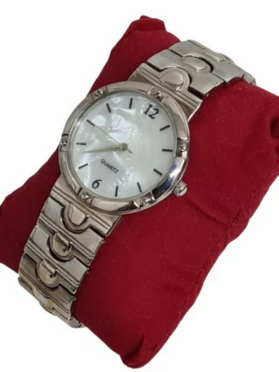 ZEGAREK DAMSKI QUARTZ PERŁOWA TARCZA