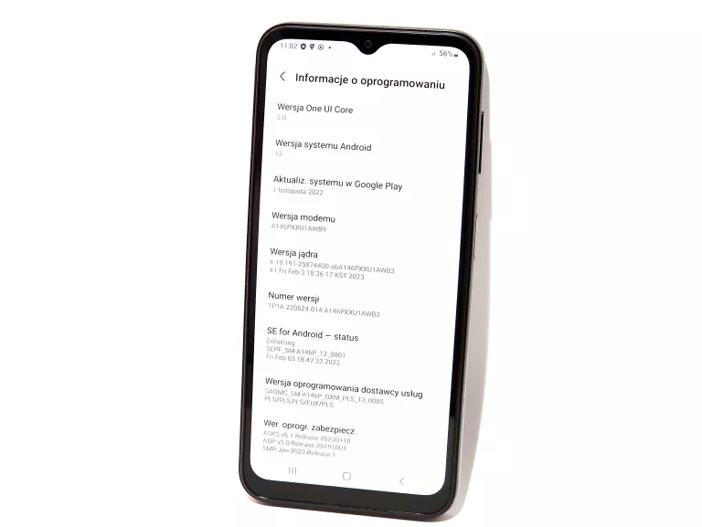 USZKODZONY SAMSUNG GALAXY A14 5G 4/64GB ANDROID 13 NA CZĘŚCI