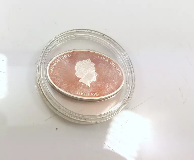 MONETA TITANIC COOK ISLAND 5 DOLARS PUDEŁKO CERTYFIKAT