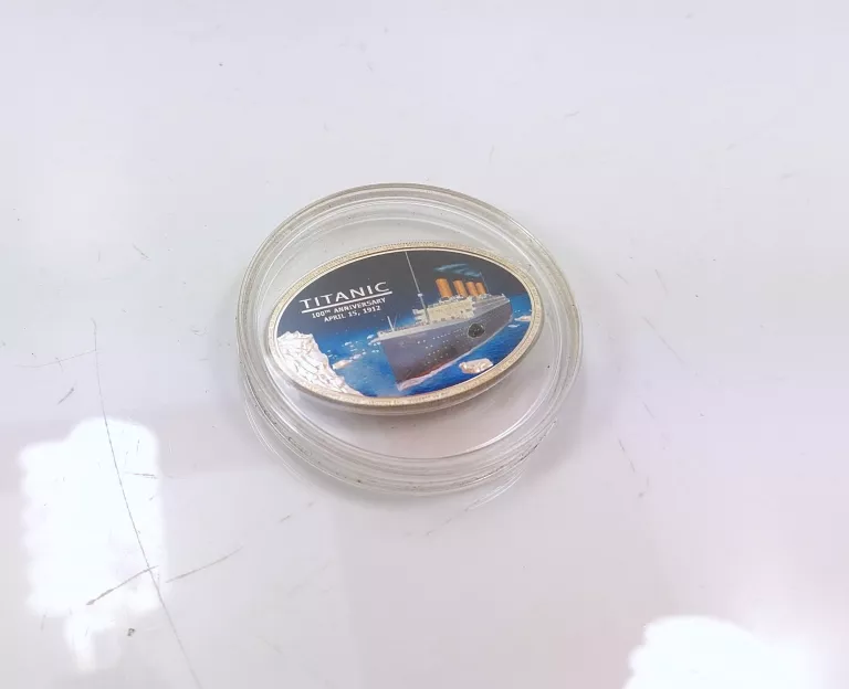 MONETA TITANIC COOK ISLAND 5 DOLARS PUDEŁKO CERTYFIKAT
