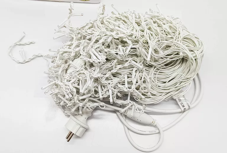 LAMPKI CHOINKOWE LED ZEWNĘTRZNE 500 BIAŁE