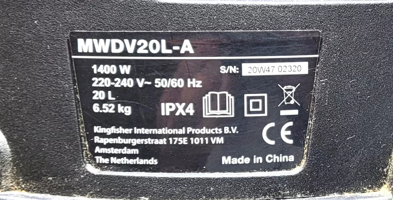 ODKURZACZ WARSZTATOWY MACALLISTER MWDV20L-A KARTON