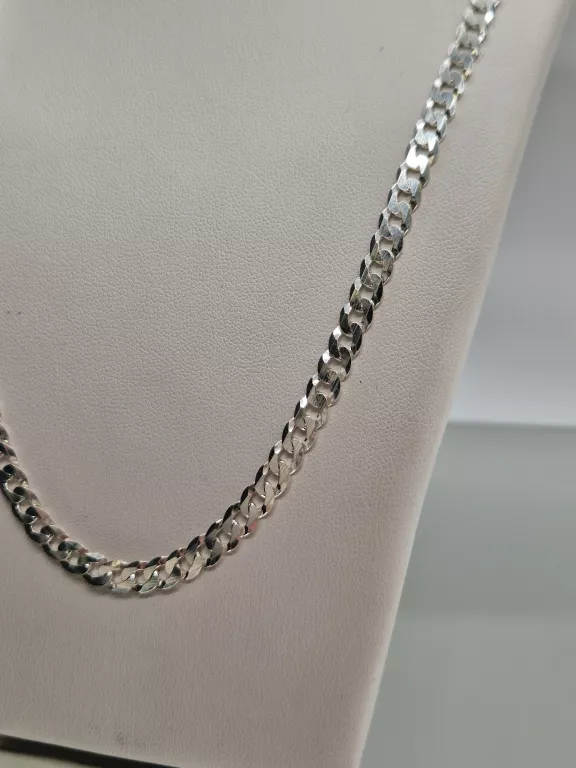 SREBRNY ŁAŃCUSZEK PANCERKA 925 / 13,70 G 55CM