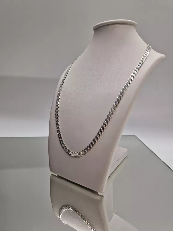 SREBRNY ŁAŃCUSZEK PANCERKA 925 / 13,70 G 55CM