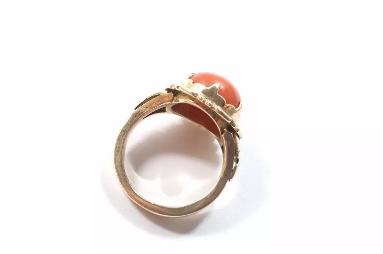 zloty-pierscionek-z-koralem-585-w867-r16-stan-uzywany