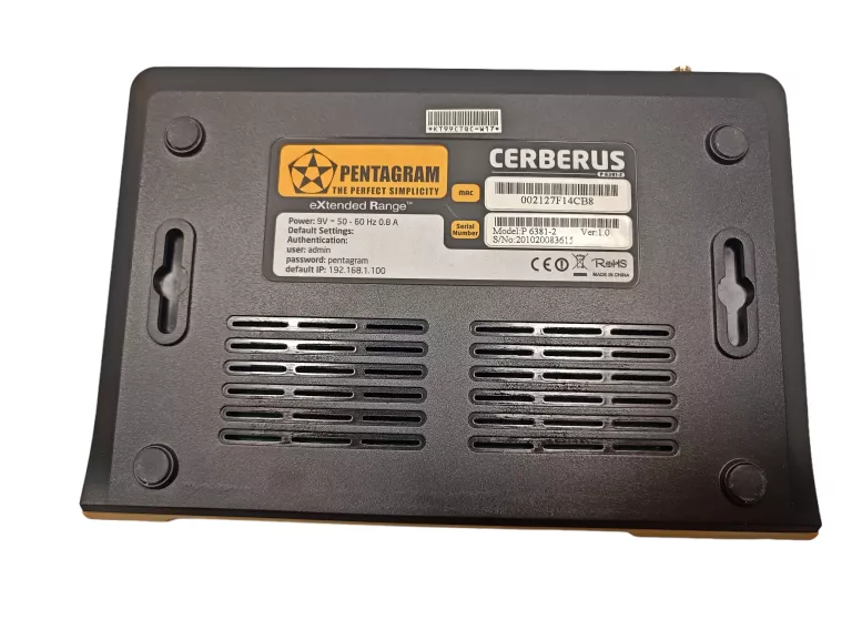 ROUTER PENTAGRAM CERBERUS P 6381-2 PUD