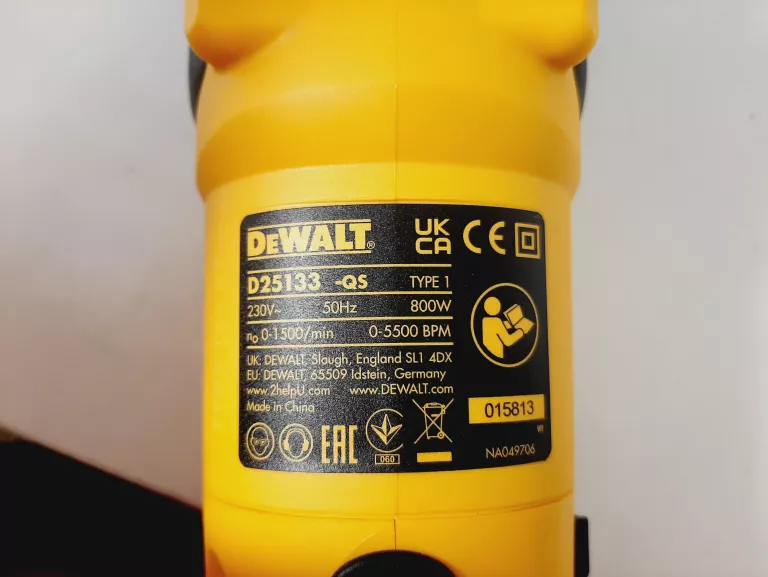 MŁOTOWIERTARKA DEWALT D25133K-QS SDS+ 800W 2.6J
