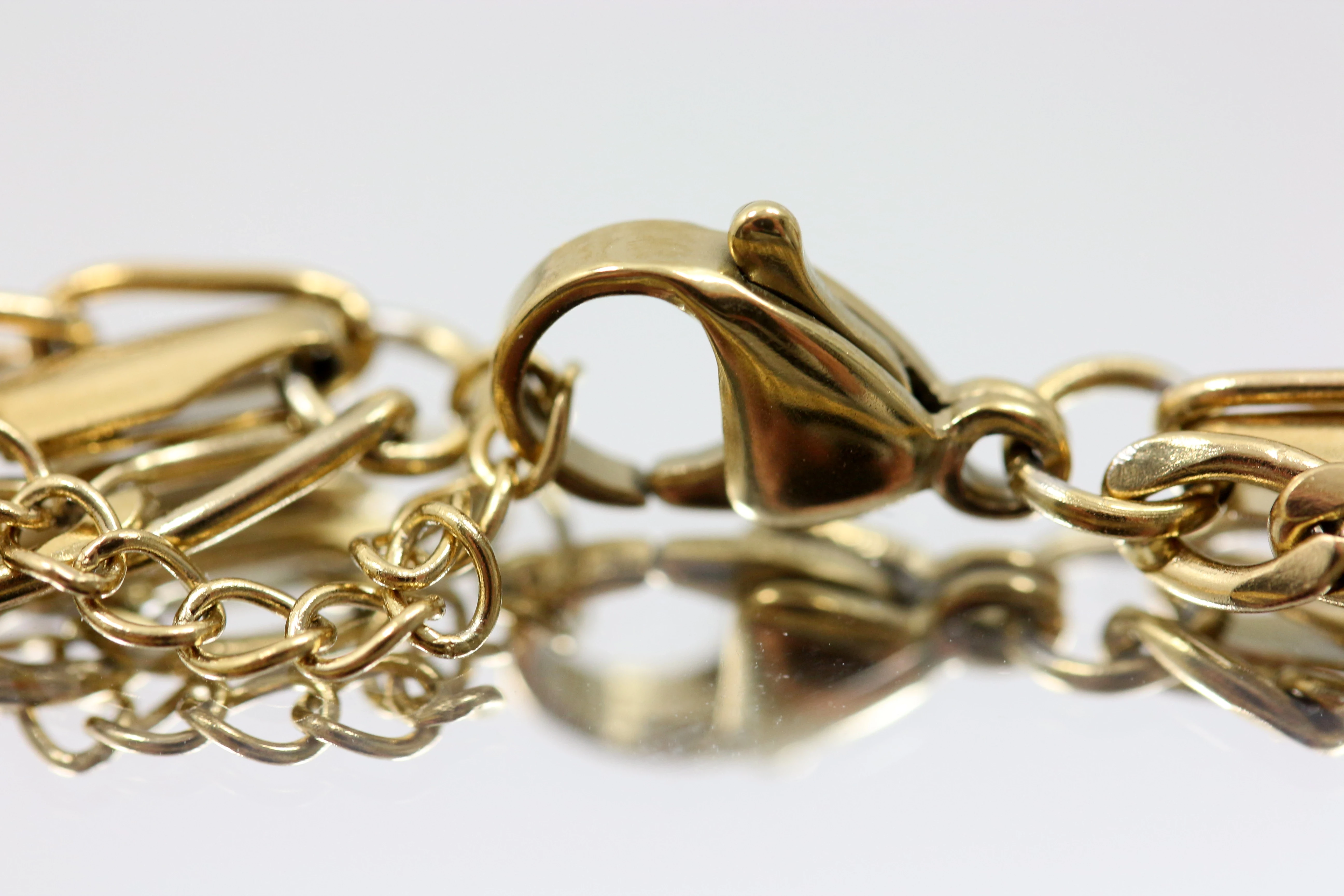 bransoletka-stal-316l-pozlacana-potrojna-z-ksiezycem-stan-nowy