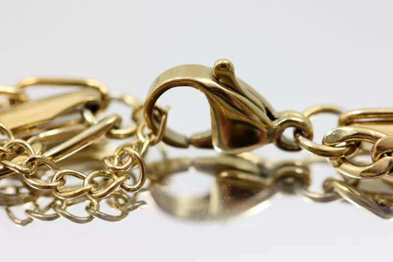 bransoletka-stal-316l-pozlacana-potrojna-z-ksiezycem-stan-nowy